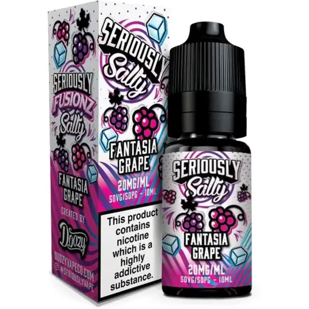  Fantasia Grape / 20mg Doozy Seriously Fusionz Salts e liquids 10ml