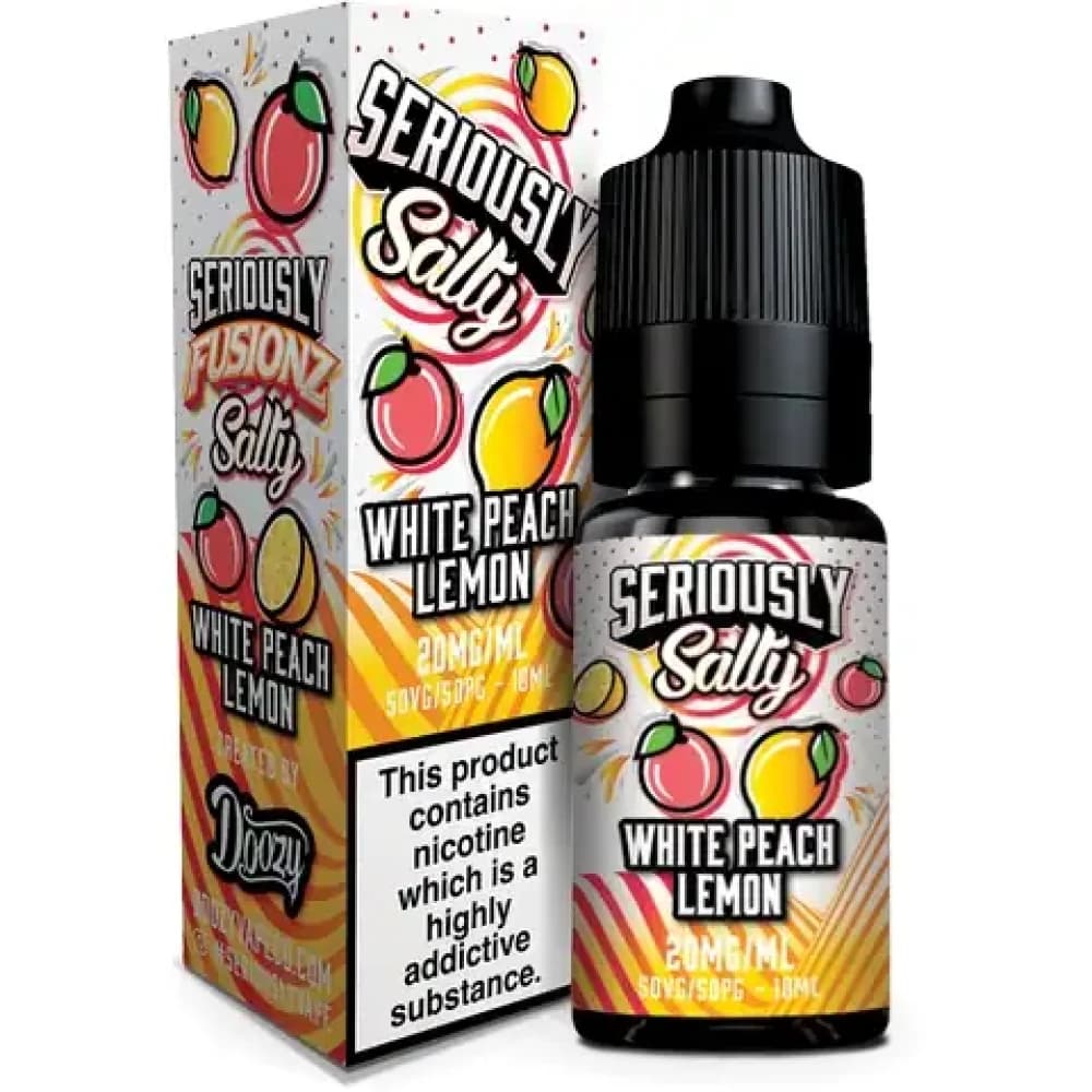  White Peach Lemon / 20mg Doozy Seriously Fusionz Salts e liquids 10ml